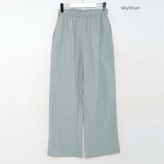 Summer nylon elastic waist pants