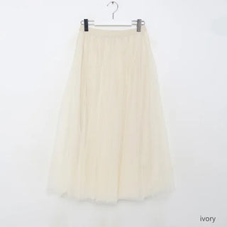 Chiffon flared skirt