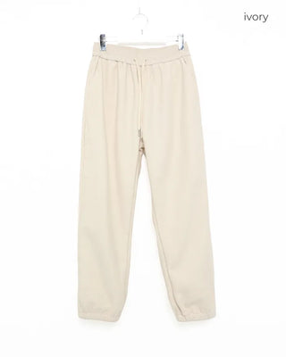 Simple elastic waist jogger pants