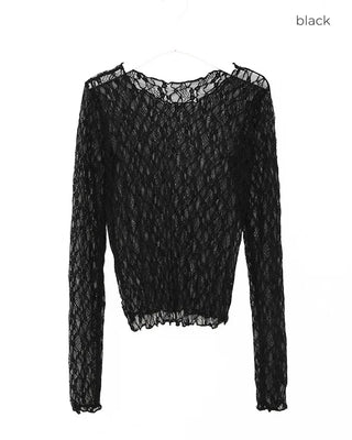 Lace see-through T-shirt