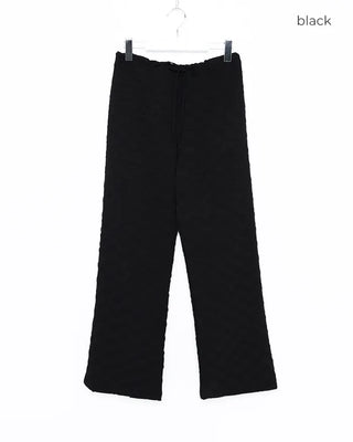 Heart Embossed String Pants
