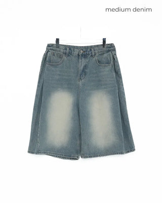Vintage Wash Bermuda Denim