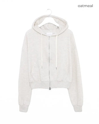 Lightweight cropped hoodie
