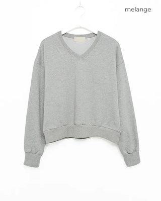 V-neck sweatshirt