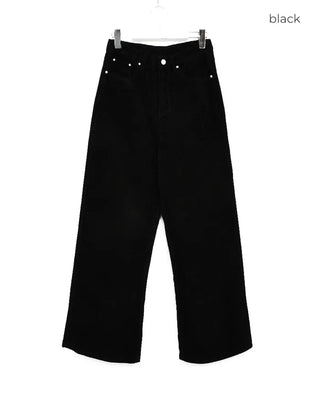 Corduroy wide-leg pants