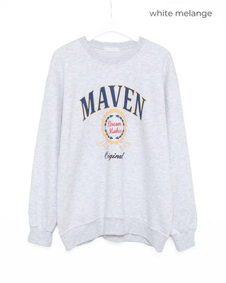 MAVEN Printed Oversized Sweatshirt