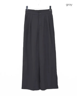Two-button basic fit slacks