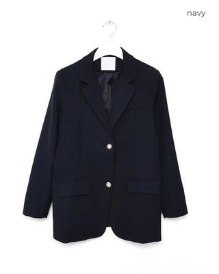 Gold Button Loose Fit Jacket