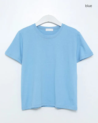 Round neck basic short-sleeve T-shirt