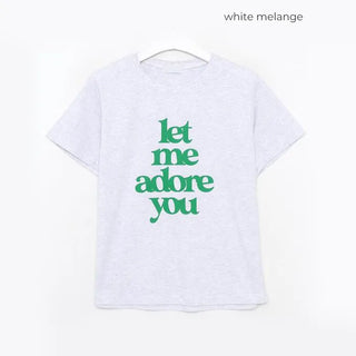 adore lettering T-shirt