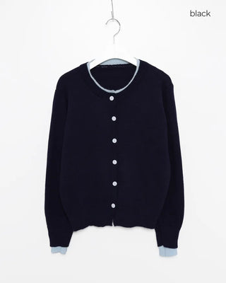 Pointed Layered Cardigan