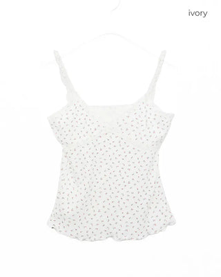 Lace flower pattern camisole