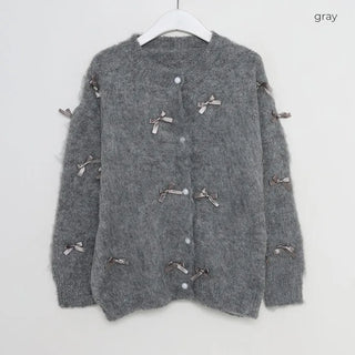 Ribbon Round Cardigan