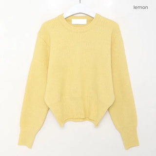 Daily Cropped Round Knit