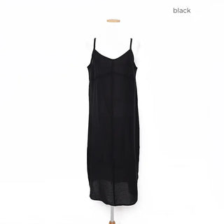 Layered camisole long dress