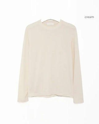 Round Basic Slim Long-Sleeve T-Shirt