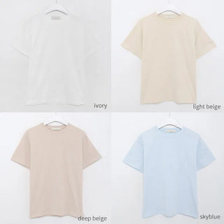 Basic round neck T-shirt