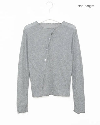 Asymmetrical sheer cardigan