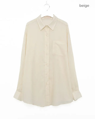 Sheer oversized shirt