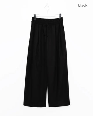 Tencel wide-leg pants