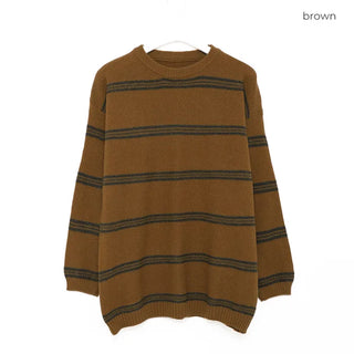 Long knit with a striped pattern