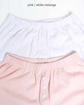 Elastic waistband button detail sweatpants