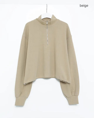 Half-zip sweatshirt