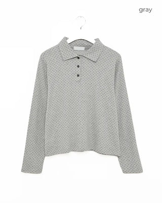 Pindot Long Polo T-shirt