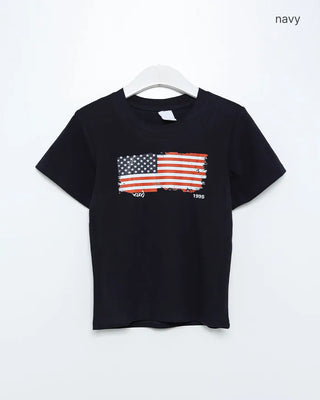 Vintage USA print short-sleeved T-shirt