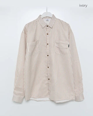Oversized striped shirt