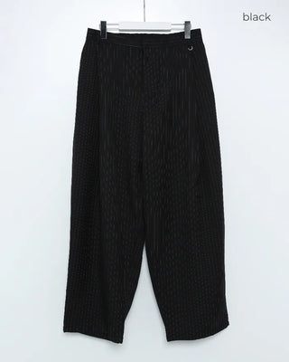 Striped wide slacks