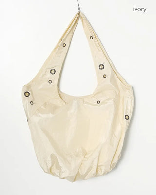 Eyelet Round Nylon Bag