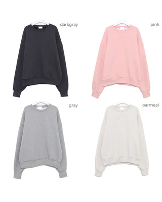 (Unisex) Colorful Round Neck Sweatshirt