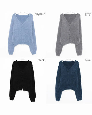 Fur cardigan