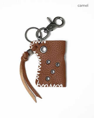 Eyelet Leather Lighter Case Keychain