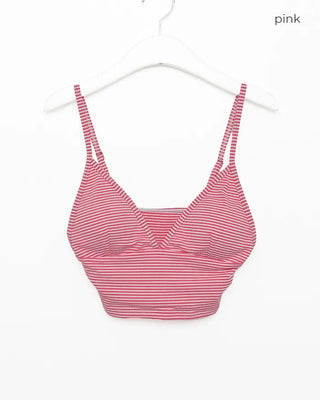 London Stripe Bustier Bikini