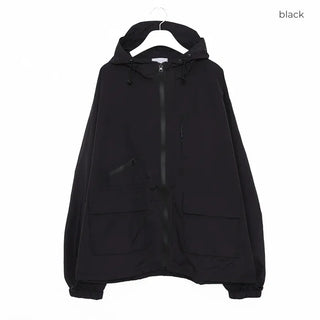(Unisex) Pocket Hooded Windbreaker