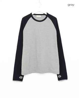 (Unisex) Raglan Bicolor Long-Sleeve T-Shirt