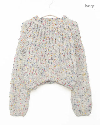 Colorful mixed-color knit