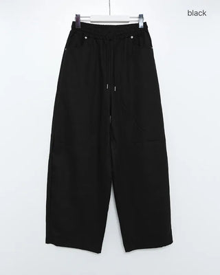 Pocket Cross Point Wide Pants