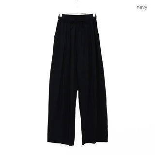 Nylon oversized wide-leg pants