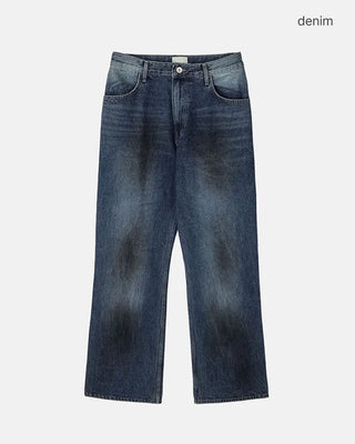 (Unisex) Dirty Wash Flare Denim