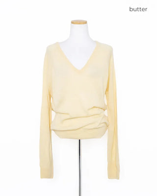 Vivid V-neck knit