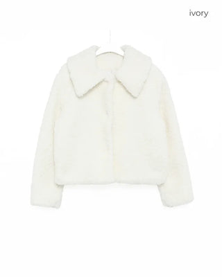 Colored boa jacket