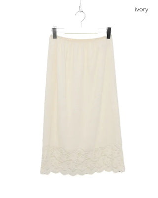 Lace-point skirt