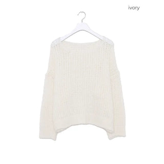 Loose-fit colored knit