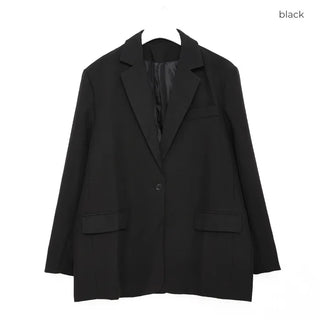 One-button oversized jacket
