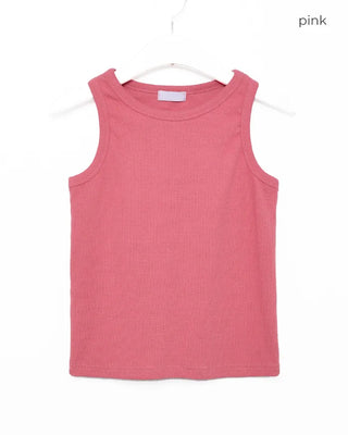 Simple cotton ribbed tank top