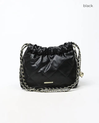 Quilted Chain Frame Purse Bag