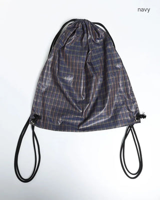Patterned nylon drawstring bag